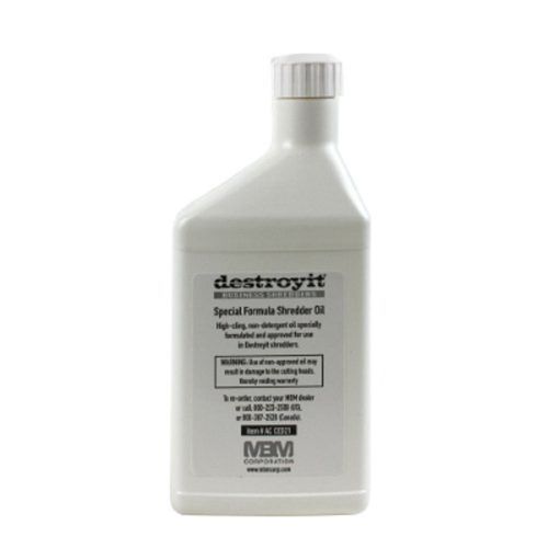 MBM Destroyit Special Formula Shredder Oil for Business Shredders 6 1 qt Bottles