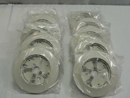 SYSTEM SENSOR B210LP FIRE ALARM SMOKE DETECTOR BASE (LOT OF 10)