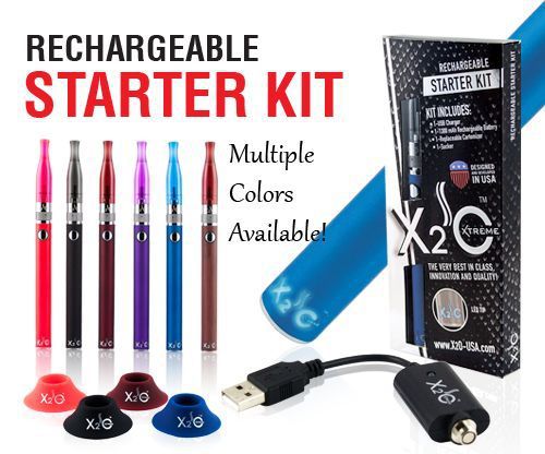 X2o xtreme rechargable starter vape kit vaporizer - choice of colors for sale