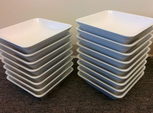 17 Elite Global Solutions M10SQ-W Belize 2.25 Qt White Square Bowls