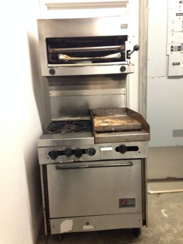 Soudtbend commercial gas stove (2-burner with top gril oven, broiler, &amp; griddle) for sale
