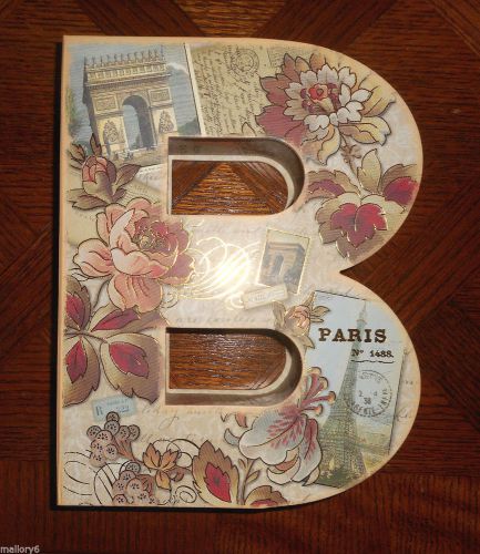 PUNCH STUDIO DECORATIVE LETTER &#034;B&#034; STORAGE BOX GARDEN PARTY 11 X 8 3/8 X 2.5&#034;2: