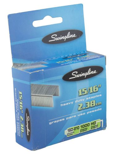 Swingline Heavy Duty Staples, 15/16&#034; Leg - 1000 Per Box