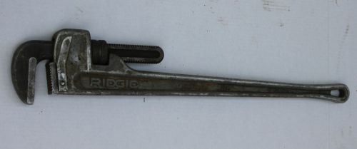 Ridgid 36&#034; Aluminum Heavy Duty Tools 3 Ft. Straight Handle Pipe Wrench USA Made