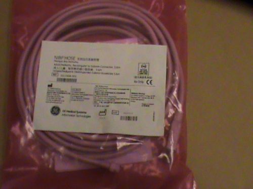 NEW GE NIBP HOSE ADULT/PEDIATRIC RECTANGULAR - SUBMIN CONNECTOR REF# 2017008-001