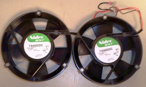 Lot 2 Nidec Internal Fans BETA V TA600DC A34453 956516 12 VDC 1.85AMP Connector+