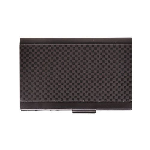 B-2 Black Metallic Business Card Holder