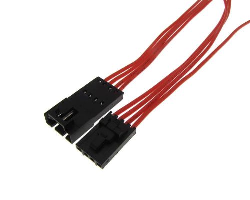 4p 4-pin 2.54mm wire to wire pluggable connector w/ cable - pair m/f w/ lock for sale