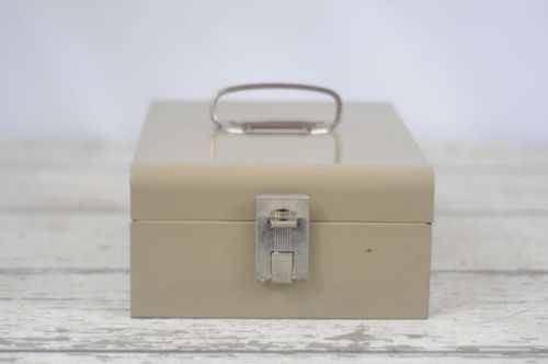 Vintage Buddy Products Metal Storage File Lock Box With Keys Original Dividers