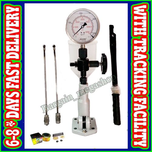 Diesel injector nozzle pop tester glycer filled dual scale 6000 bar/psi gauge rd for sale