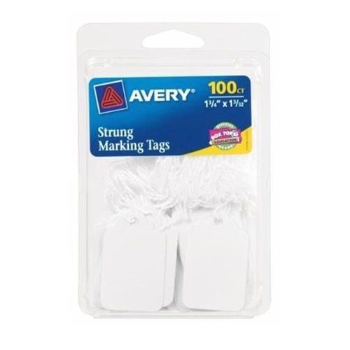 Avery String Marking Strung Tags 100 Count Retail Price Tags Jewlery New 6732