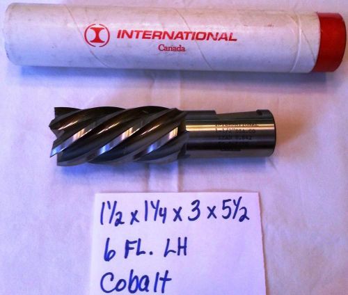 Left Hand 100 Pc. Lot 1-1/2 x 1-1/4 x 3 x 5-1/2  6FL. LH Cobalt End Mills New