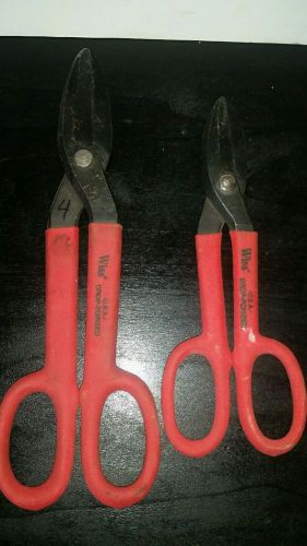 WISS AA-9 (12 1/2&#034;)&amp; A-11(10&#034;) Tin Snips - Metal Shears -  - Nice!