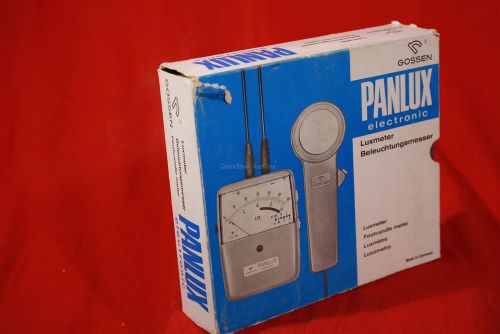 GOSSEN PANLUX Electronic LUXMETER Light Meter