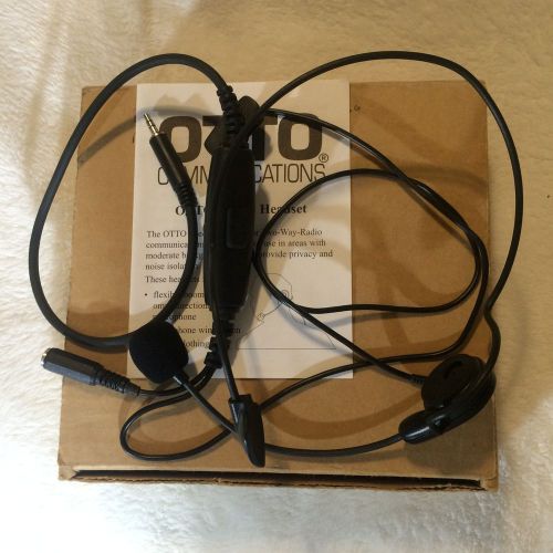 OTTO V4-BA2MA3B Breeze Headset w/remote PTT option for Motorola HT1000 {NEW}