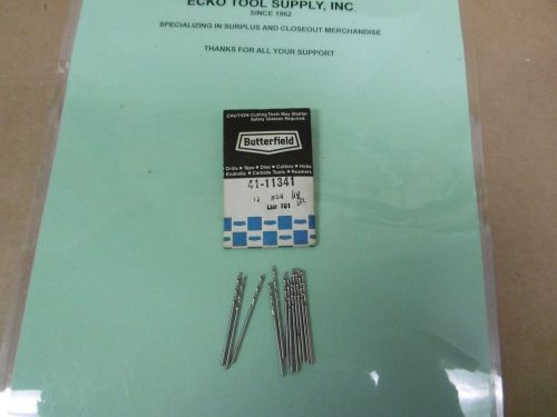 SCREW MACHINE DRILL 118 POINT #54 (.0550&#034;) HIGH SPEED BRIGHT NEW USA 12PCS $4.50