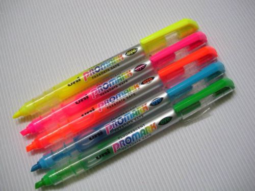 5 Colors Uni-Ball Uni promark eye USP-105 highlighter fluorescent shape (Japan)