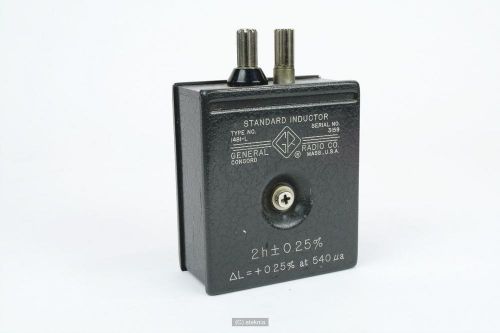 General Radio GR 1481-L Precision Standard Inductor  2 H +-0.25%