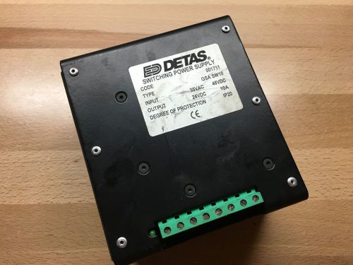 DETAS 24VDC 10A SWITCHING DC POWER SUPPLY 001711 GSA-SW10