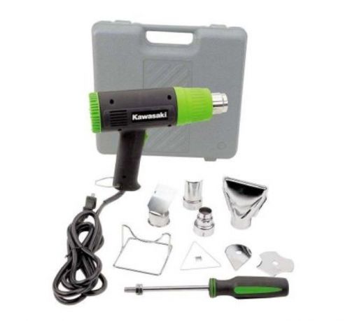 Kawasaki 10-piece 12.5-amp heat gun kit heatgun dual temperature power tool new for sale