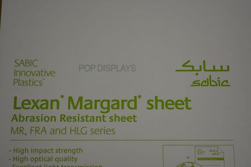 MR10  LEXAN SHEET  CLEAR SCRATCHED  1/8&#034;  48&#034;  x  8&#034;