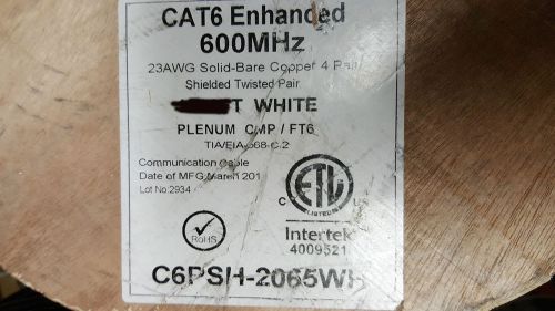 Primus Cable C6PSH-2065WH 23/4P Cat6E F/UTP Plenum Teflon Network White /40ft