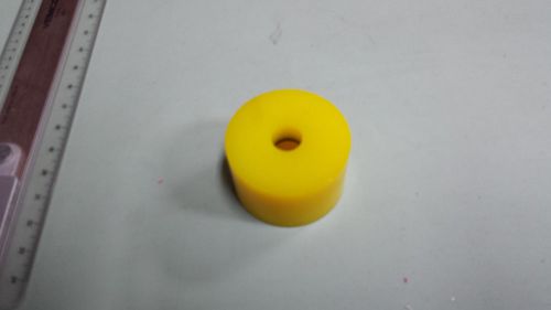 2&#034; DIA. X 1-1/4&#034; LONG URETHANE / POLYURETHANE BUMPER 70 A YELLOW P/N 11450