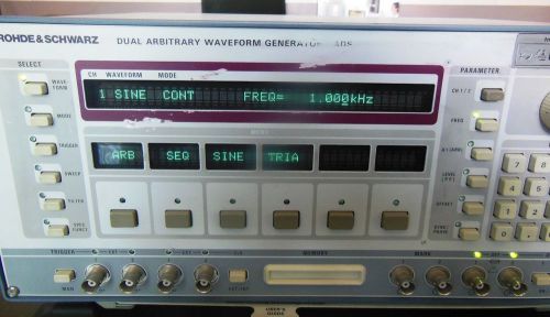 rohde &amp; schwarz Dual ARBITRARY WAVEFORM GENERATOR ADS