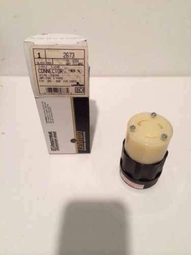 NEW LEVITON 2673 30 Amp 250 Volt 3 Phase L11-30R CONNECTOR