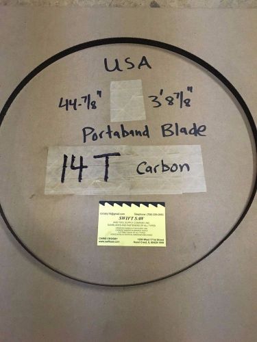 24pcs: 44-7/8&#034; (3&#039;8-7/8&#034;) X 1/2&#034; X .020 X 14T CARBON PORTABAND SAW BLADE USA