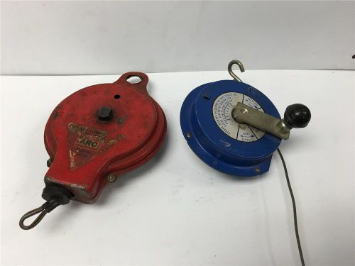 Aro 7472 &amp; coilhose pneumatics b10 tool balancer 2pc lot  0-6 lbs for sale