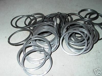 LOT OF FIFTY FLAT STEEL LOCKING RINGS