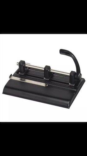 Master Adjustable 40 Sheet 3-Hole Punch  Black (MAT1325B)