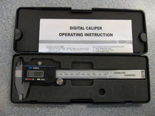 WHITWORTH DIGITAL CALIPER  DEPTH GAUGE 0-6&#034;/150MM HARDENED STAINLESS