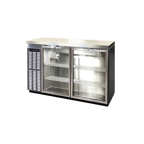 Continental refrigerator bbc50s-ss-gd back bar cabinet, refrigerated for sale