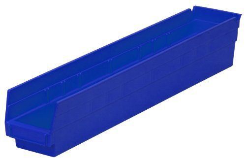 Shelf Bin, 23 5/8&#034;L x 4&#034;H x 4 1/8&#034;W, Blue