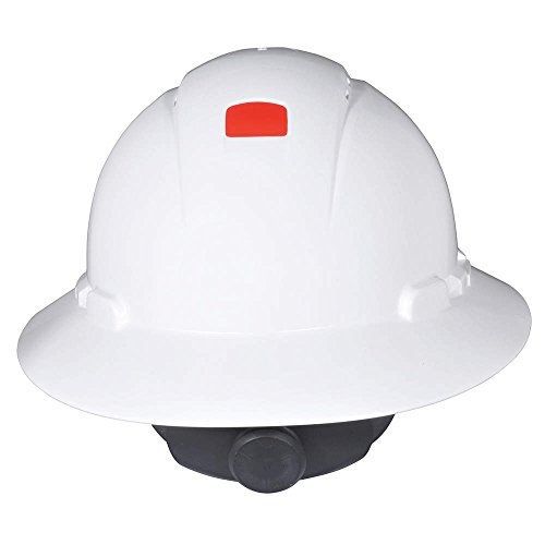 3m full brim hard hat h-801v-uv, 4-point ratchet suspension, vented and for sale