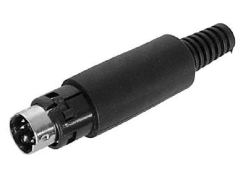 Velleman CA088 4P MINI DIN PLUG - BLACK