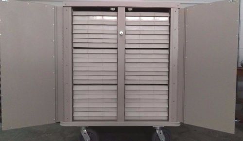 Metro lionville transfer cart 48-tier with locking door #30519 excellent cond. for sale