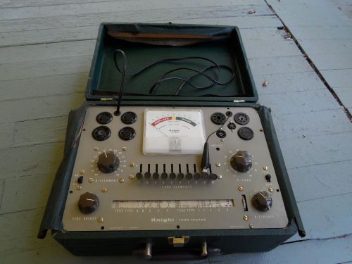 Vintage Knight Tube Tester Wooden Case Model