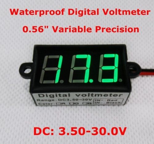 SMAKN? 2 Wire Green Dc 3.5-30v Waterproof Automatic adjustment LED Panel Digital