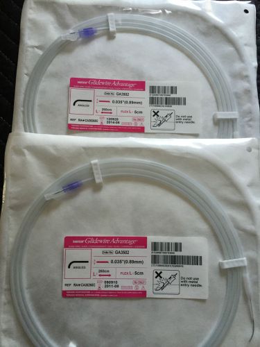 Lot of 2. TERUMO # GA3502 Glidewire 0.035in. x 260cm