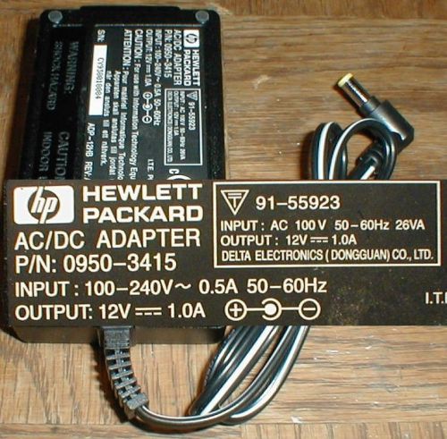 HP 0950-3415 AC Adapter 12vdc 1a adp-12hb Barrel 9000 Server r380 r390