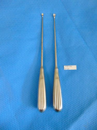 Set of 2 Aesculap Curettes Size 0 FK704R And Size 1 FK705  R124