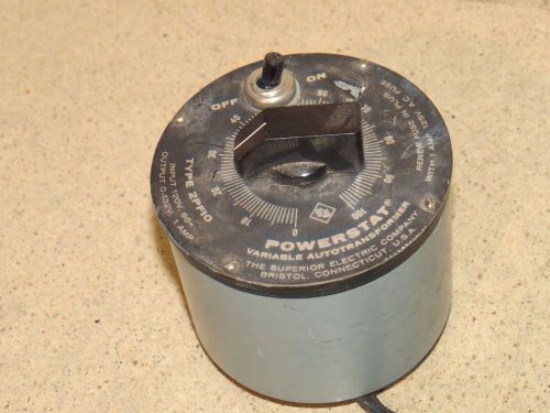 POWERSTAT VARIABLE AUTOTRANSFORMER TYPE 2PF10 (A1)