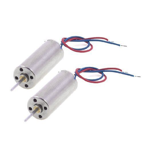 2 Pcs DC 3.5V 7mm x 16mm Cylinder Mini Coreless Motor for Model Aircraft Toy New