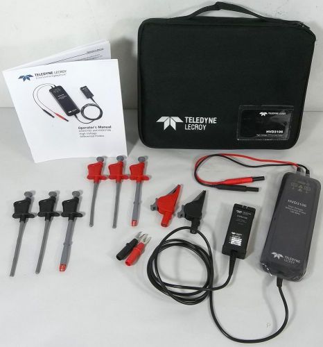 NICE!! LeCroy TELEDYNE (HVD3106) 1kV, 120MHz High Voltage Differential Probe Kit