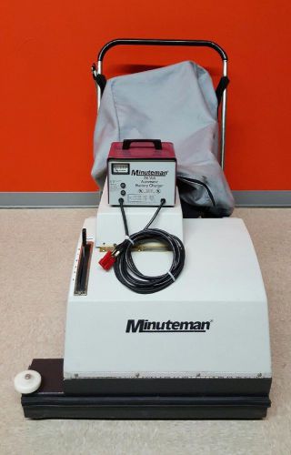 Minuteman 747, pn mc827854 battery operated wide area carpet vacuum with charger for sale