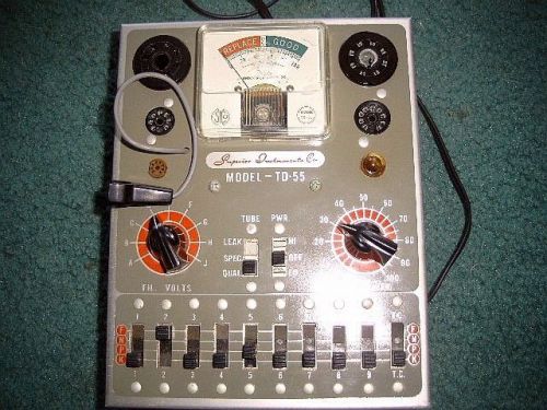 Superior Instrument Co. Tube Tester Model TD-55 &amp; manuals