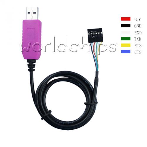 New 6pin pl2303hxd usb to rs232 ttlcable module f win xp vista 7 8 android otg for sale